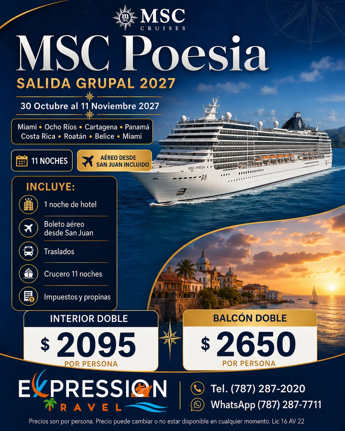 MSC Poesia — Salida Grupal 2027