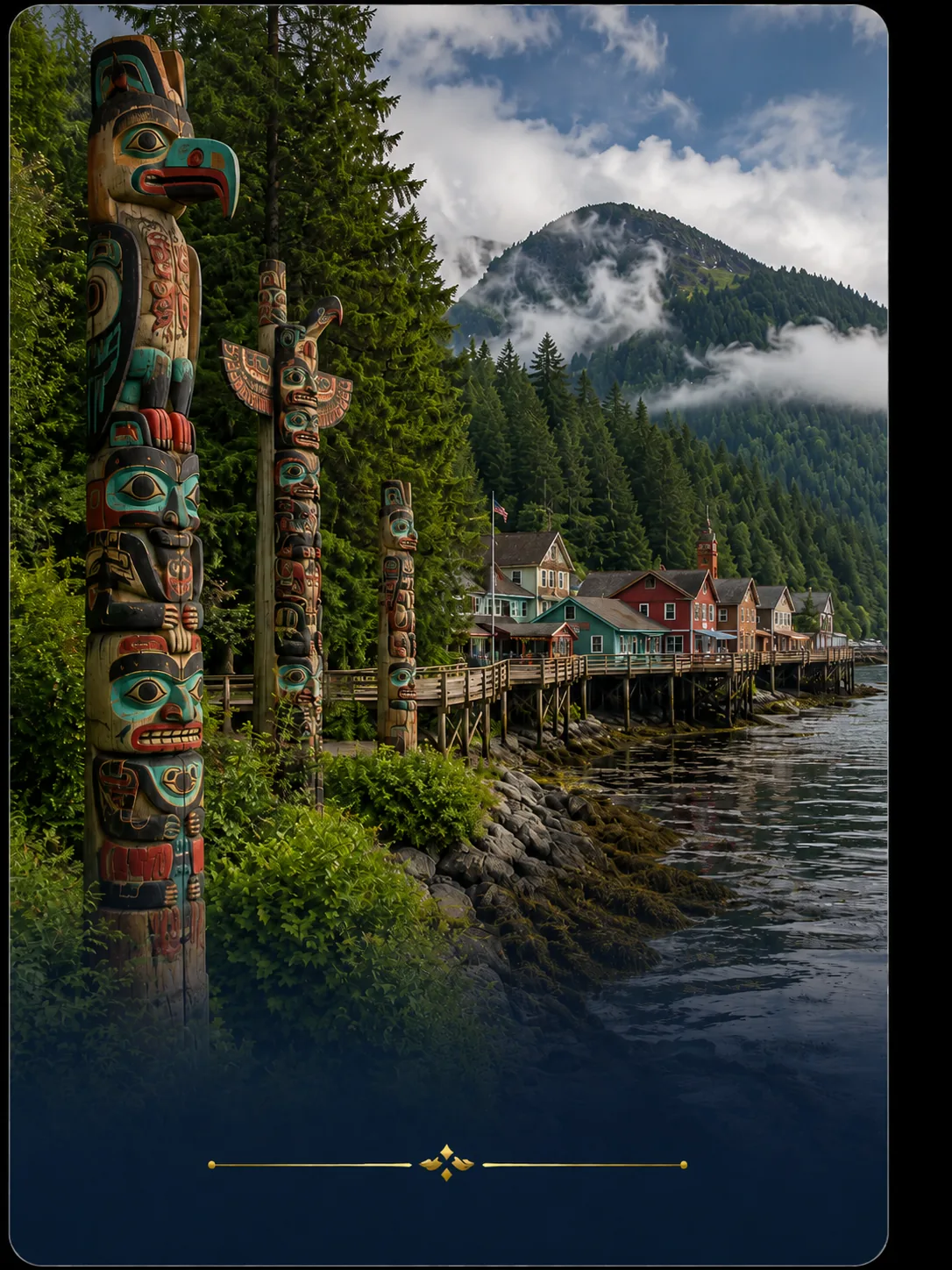 Totem Bight en Ketchikan