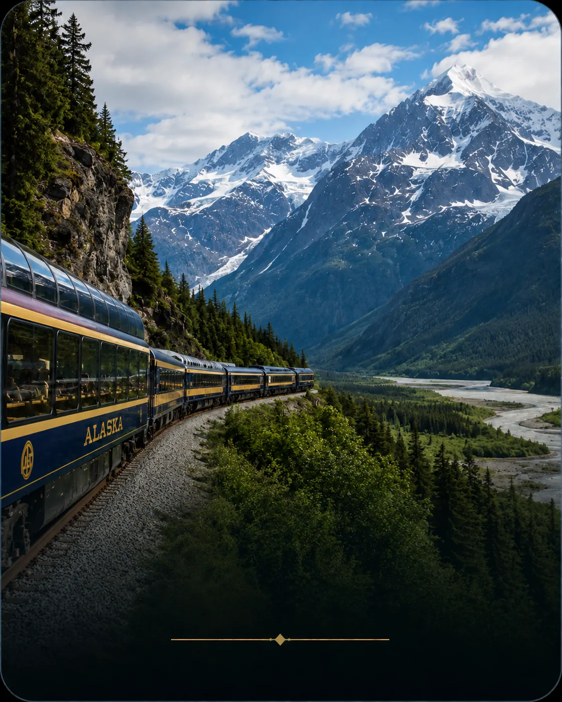 Trenes panorámicos en Alaska
