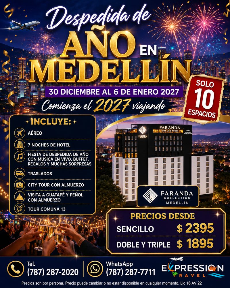 Despedida de Año en Medellín 2026